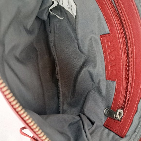 Hadaki Katy's Xbody Deep Red Leather Crossbody Bag - Picture 9 of 16